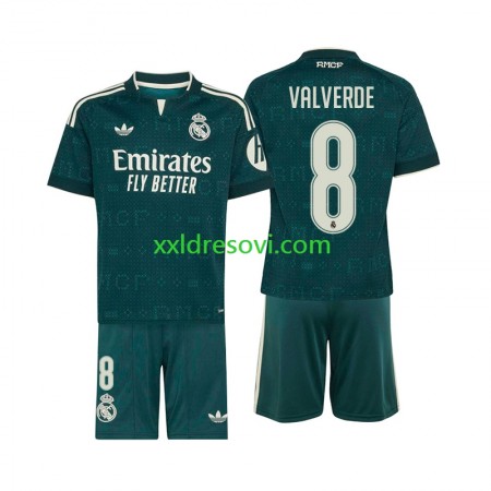 Real Madrid Federico Valverde 8 Gostujući Dječji Nogometni Dres 2026-2027 Real Madrid Federico Valverde 8 Gostujući Dječji Nogometni Dres 2026-2027